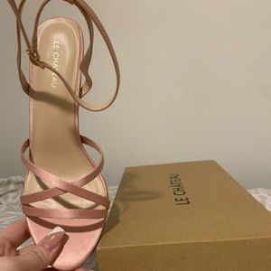 BNWT - Baby Pink Strappy Heels